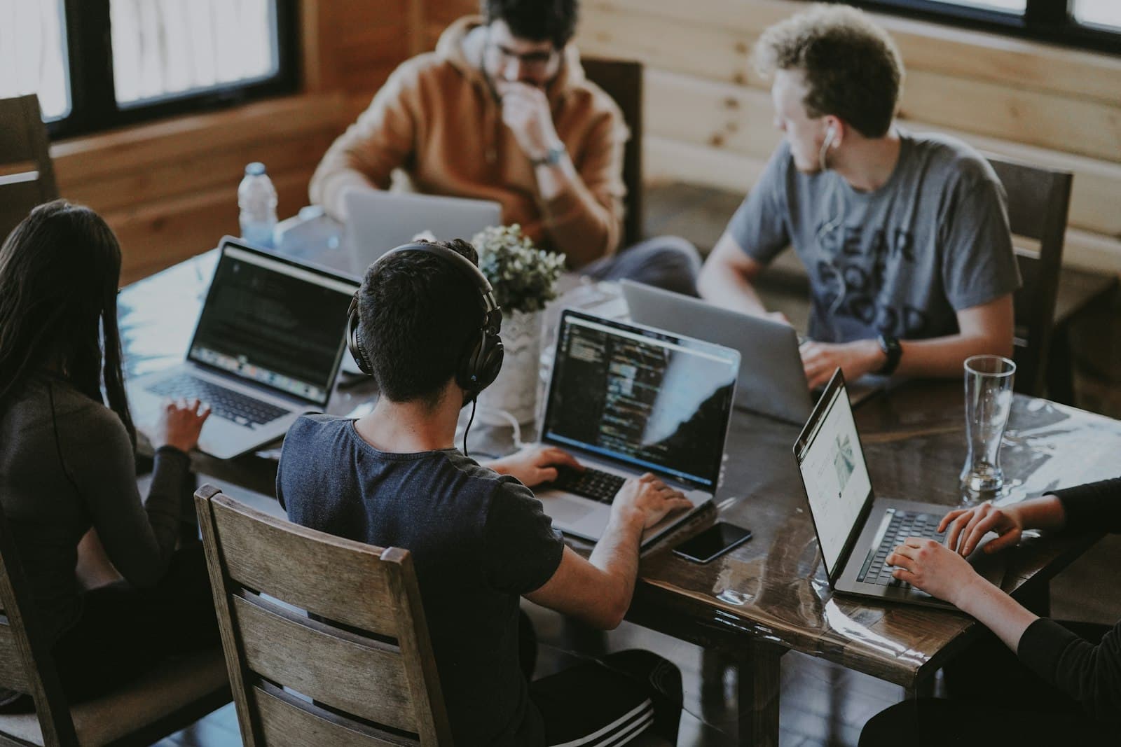 The Percentify Solution team collaborating at work